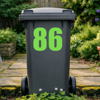 Premium Wheelie Bin Number Stickers