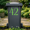 Fancy Wheelie Bin Number Stickers