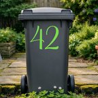 Fancy Wheelie Bin Number Stickers