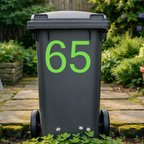 Display Wheelie Bin Number Stickers