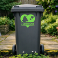 Dog Heart Wheelie Bin Address Stickers