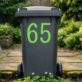 Fresh Wheelie Bin Number Stickers