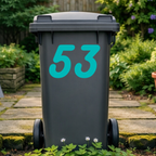 Sleek Wheelie Bin Number Stickers