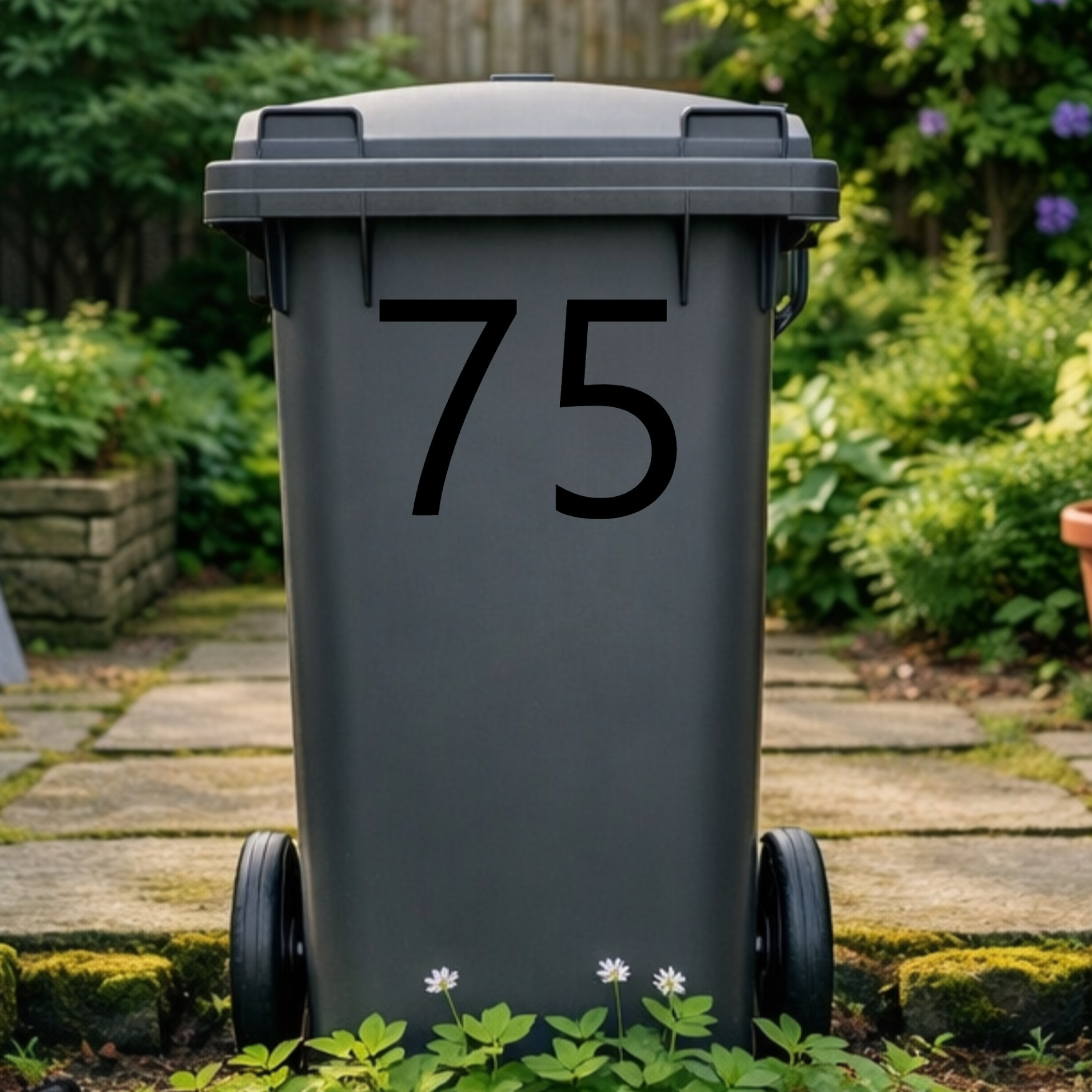 Formal Wheelie Bin Number Stickers