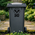 Bee Hexagon Wheelie Bin Number Stickers