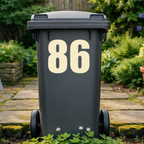 Premium Wheelie Bin Number Stickers
