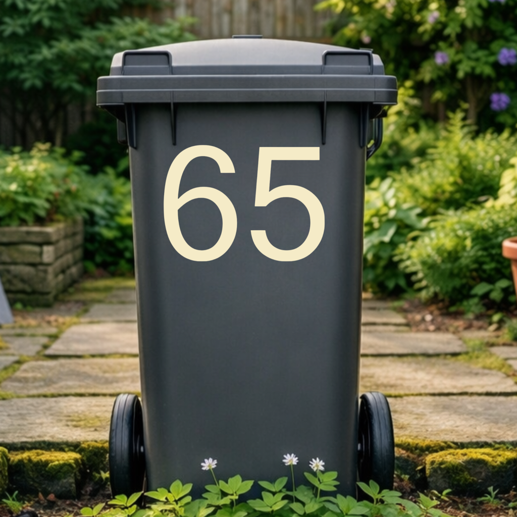 Display Wheelie Bin Number Stickers