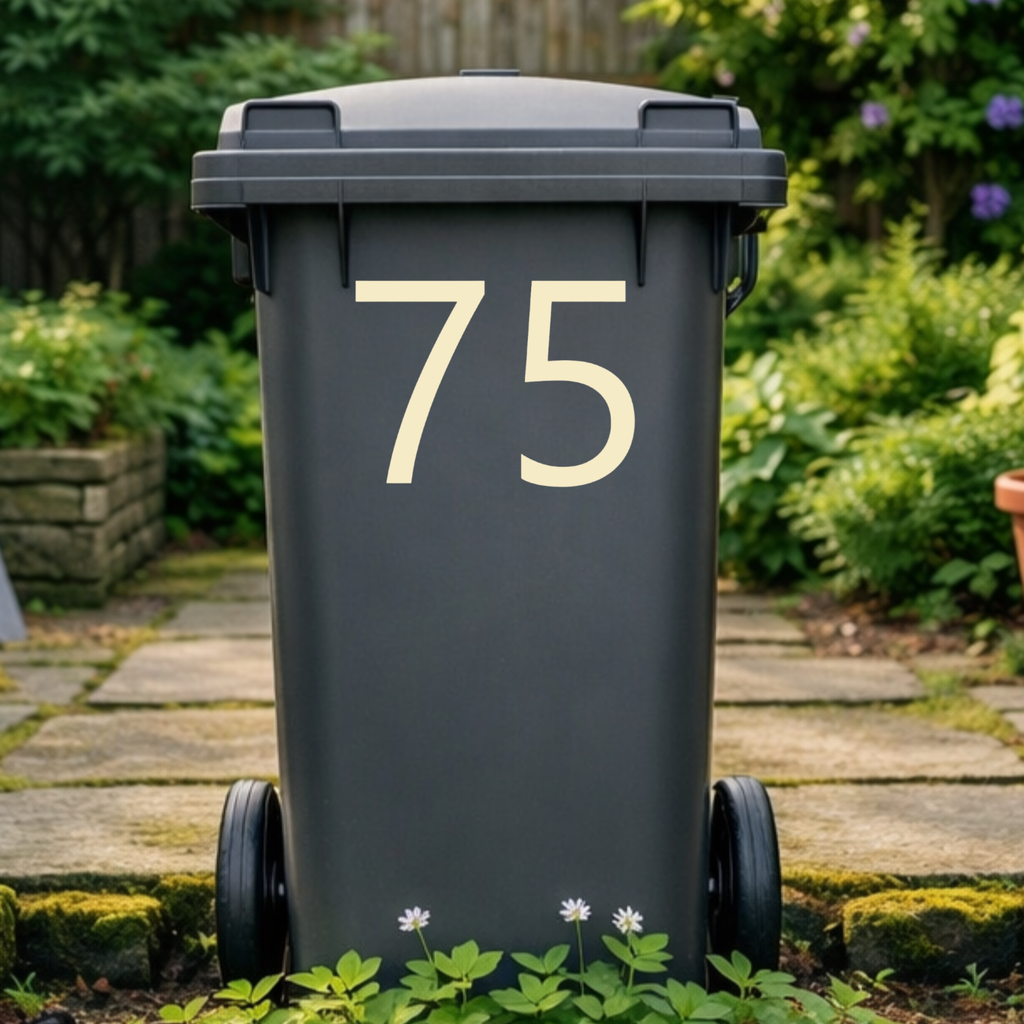 Formal Wheelie Bin Number Stickers