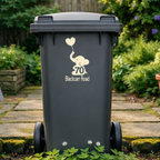 Elephant Balloon Wheelie Bin Address Stickers
