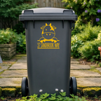 Cute Cow Wheelie Bin Address Stickers