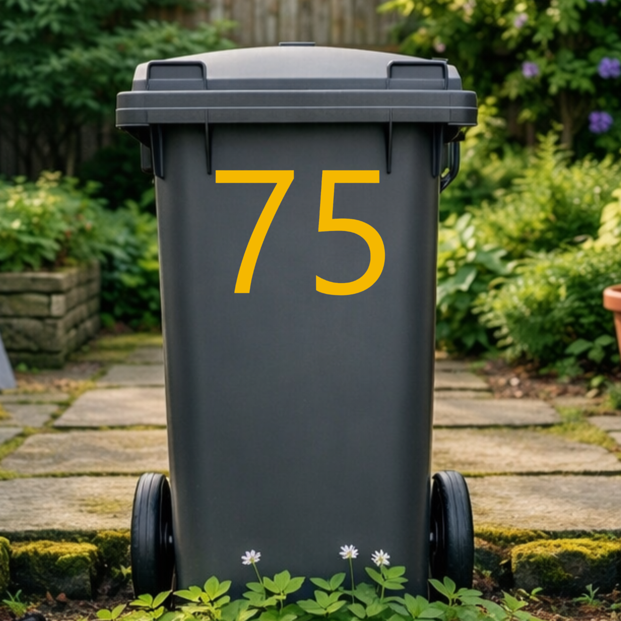 Formal Wheelie Bin Number Stickers