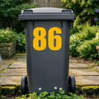 Premium Wheelie Bin Number Stickers