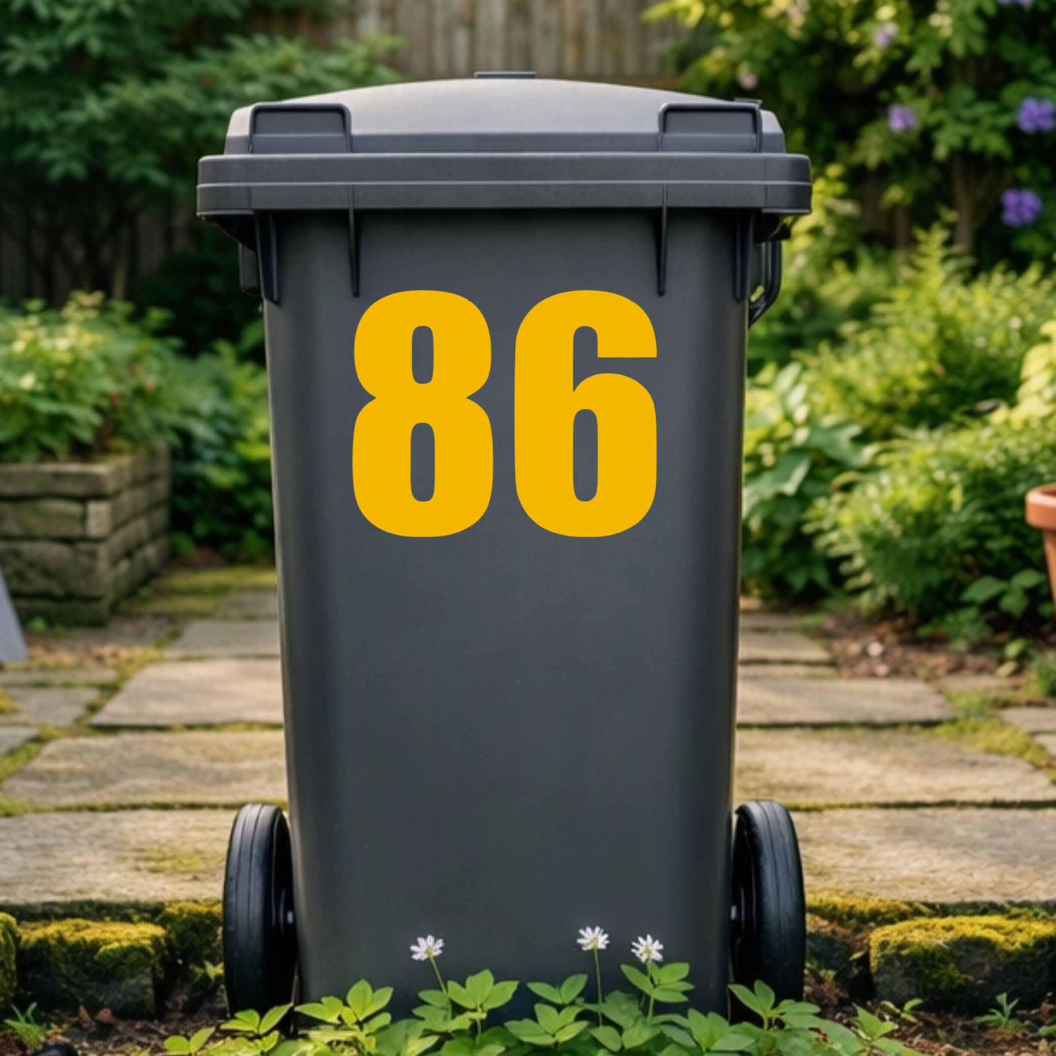 Premium Wheelie Bin Number Stickers