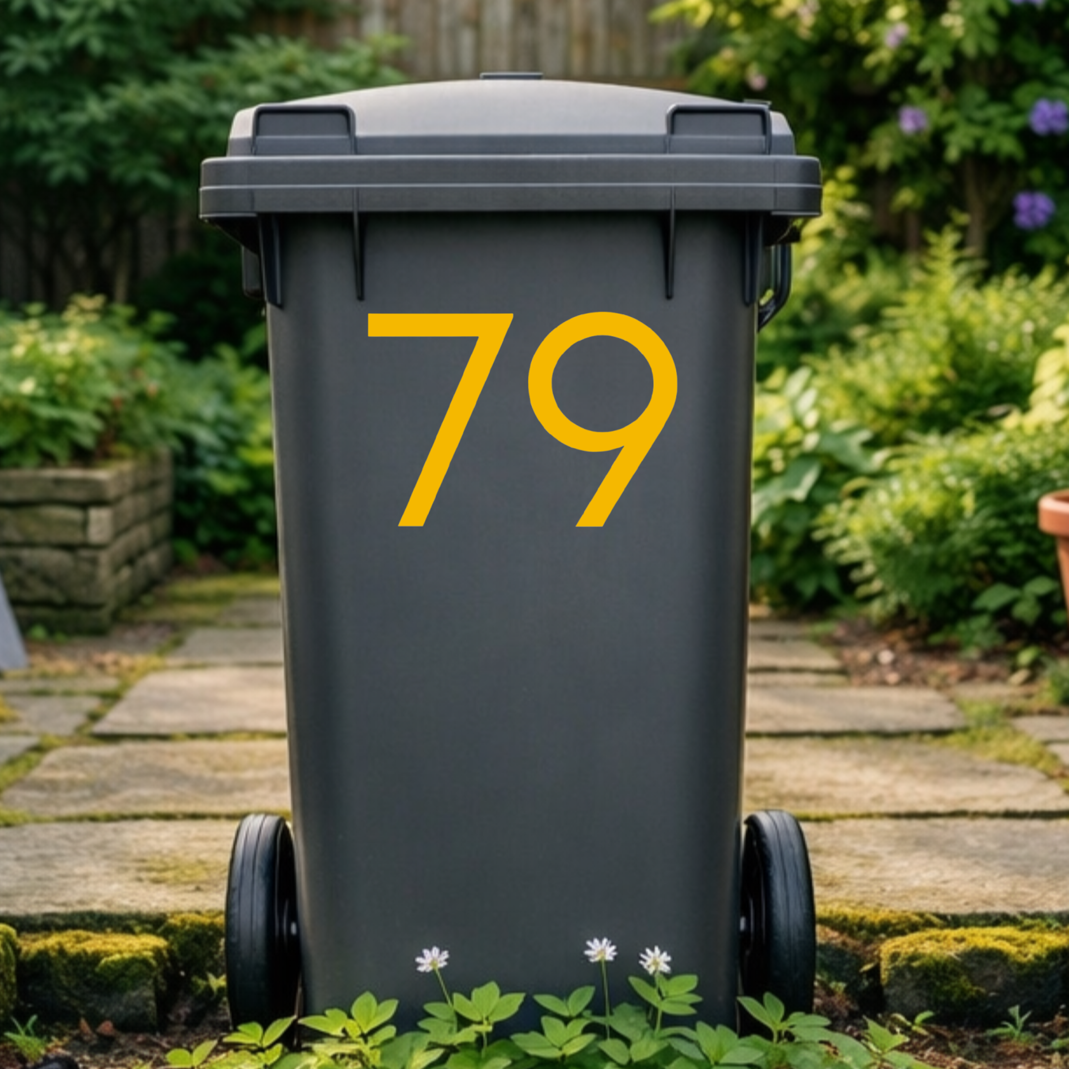 Headline Wheelie Bin Number Stickers