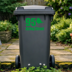 Birdie Border Line Wheelie Bin Address Stickers