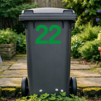 Bold Wheelie Bin Number Stickers