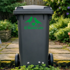 Birdie Heart Wheelie Bin Address Stickers