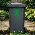 House Shaped Wheelie Bin Number Stickers