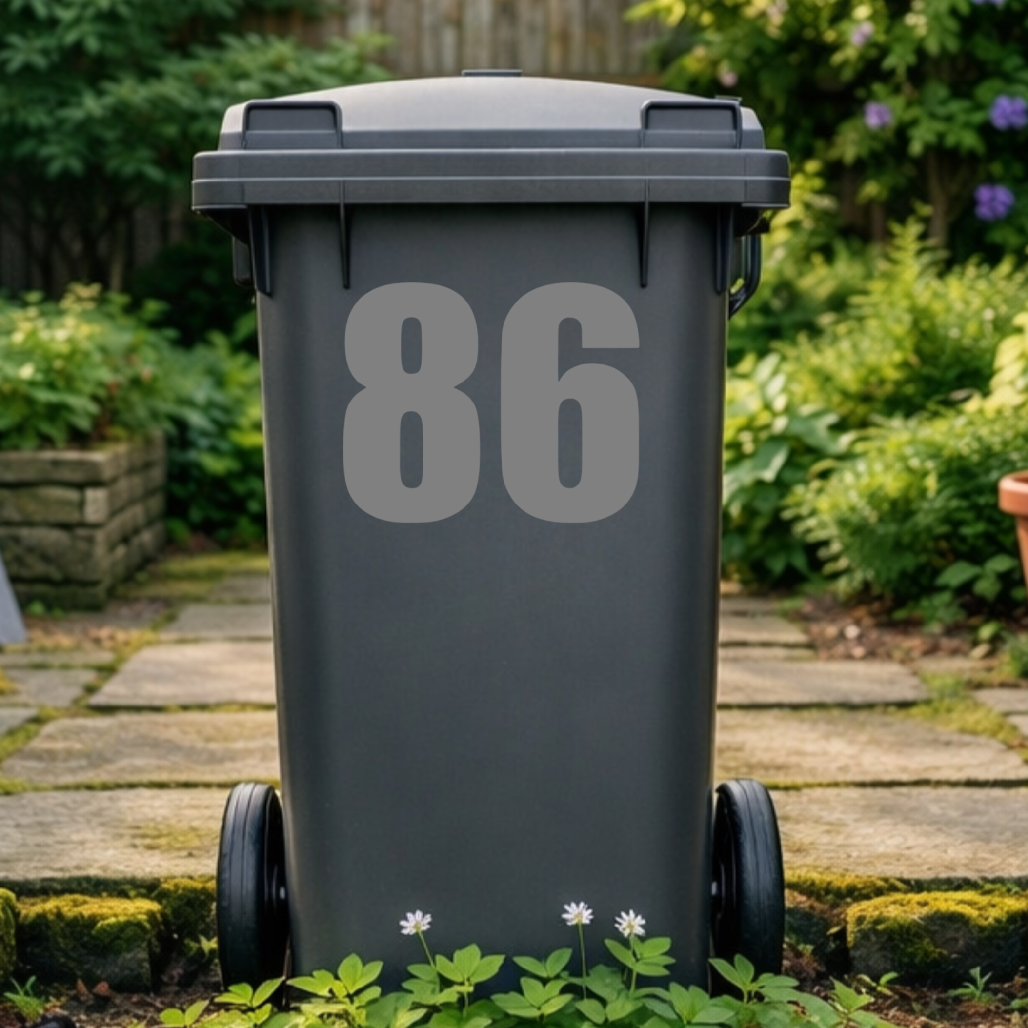 Premium Wheelie Bin Number Stickers
