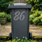 Classic Wheelie Bin Number Stickers
