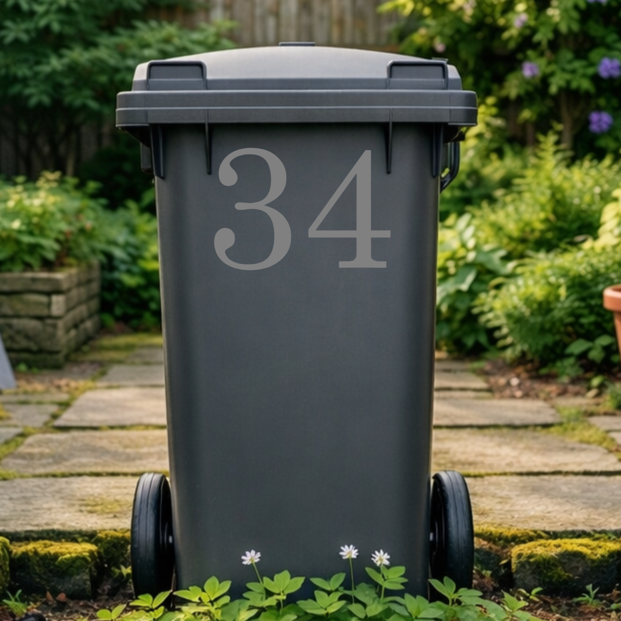 Majestic Wheelie Bin Number Stickers