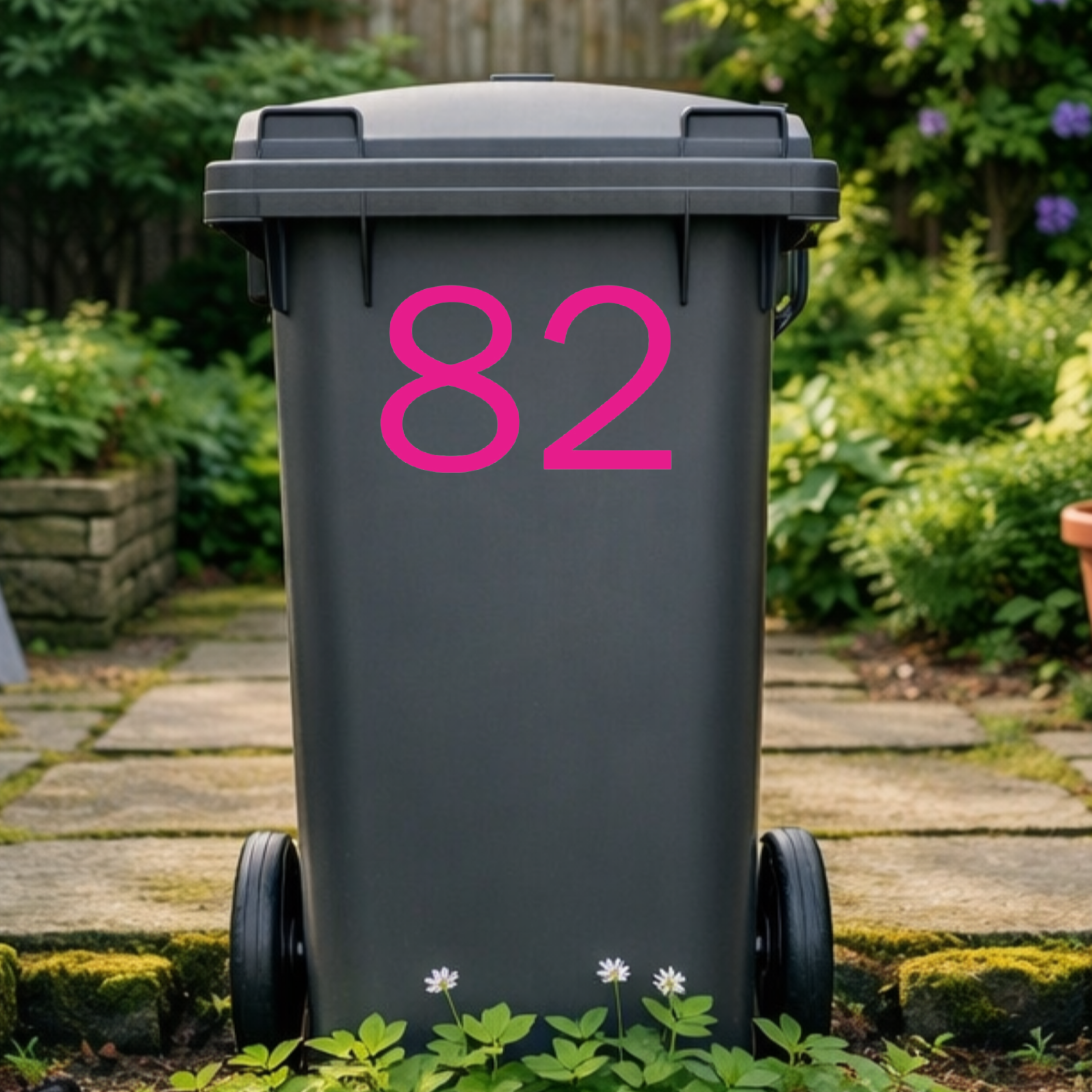 Urban Wheelie Bin Number Stickers