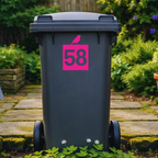 Birdie Square Wheelie Bin Number Stickers