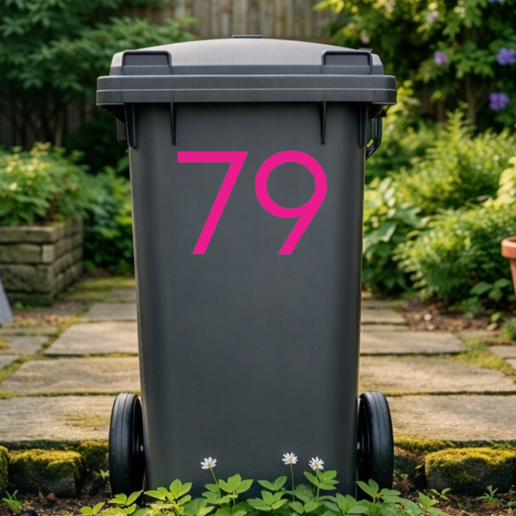 Headline Wheelie Bin Number Stickers