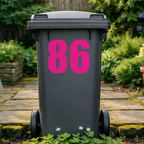 Premium Wheelie Bin Number Stickers