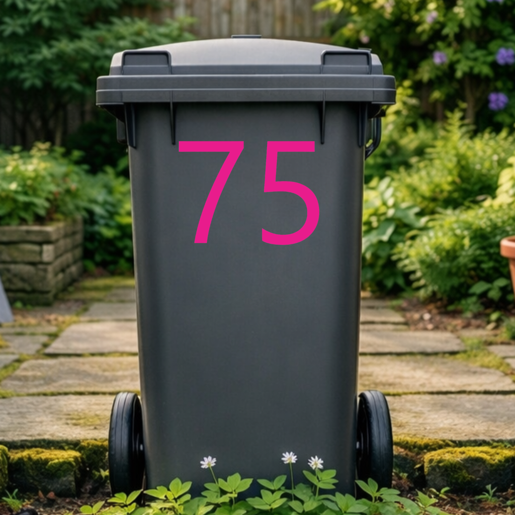 Formal Wheelie Bin Number Stickers