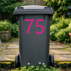 Formal Wheelie Bin Number Stickers