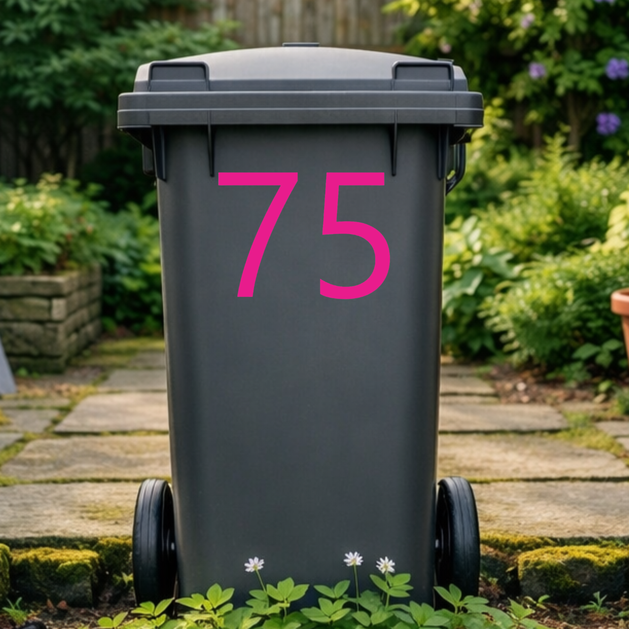 Formal Wheelie Bin Number Stickers