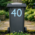 Minimal Wheelie Bin Number Stickers