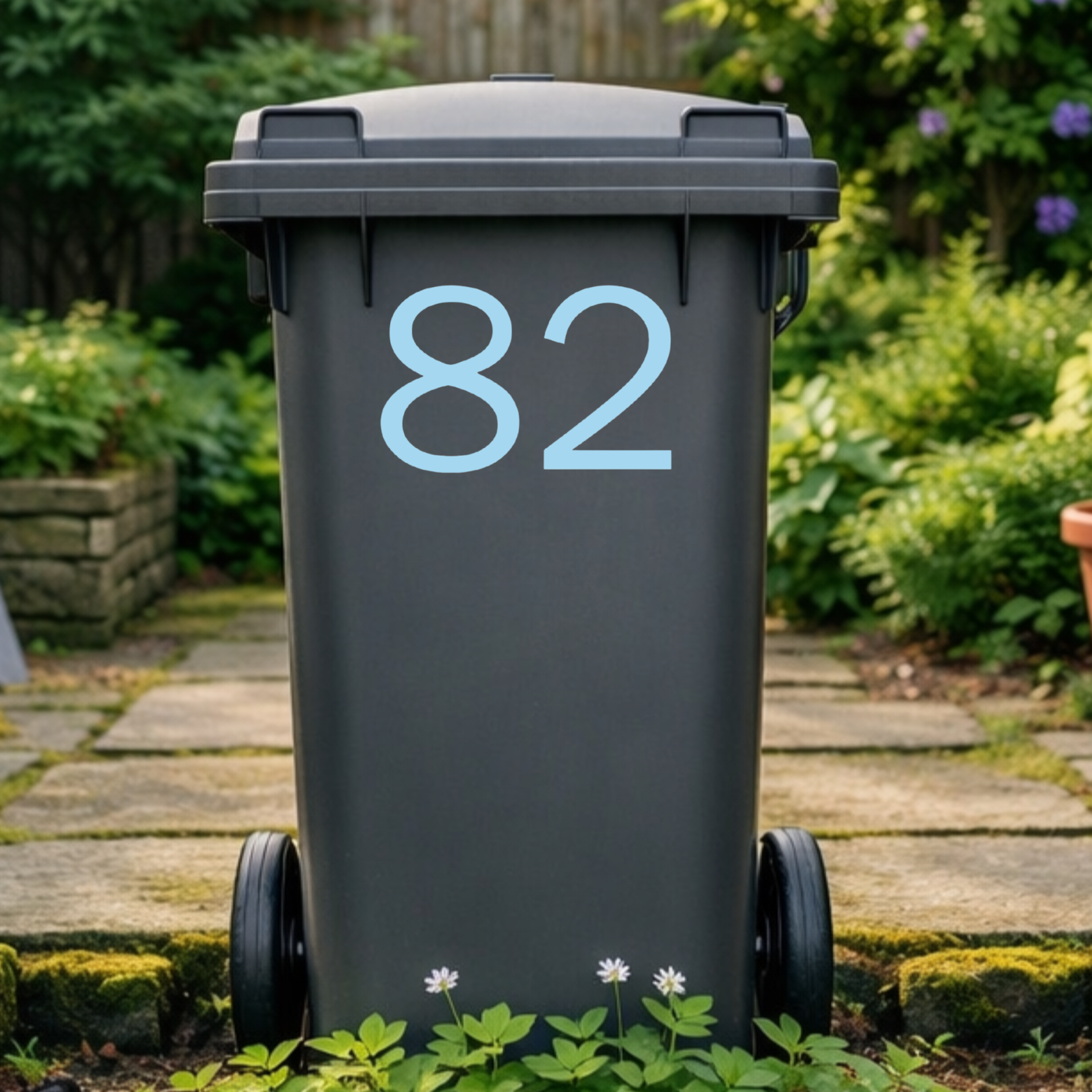 Urban Wheelie Bin Number Stickers