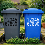 Fresh Wheelie Bin Number Stickers