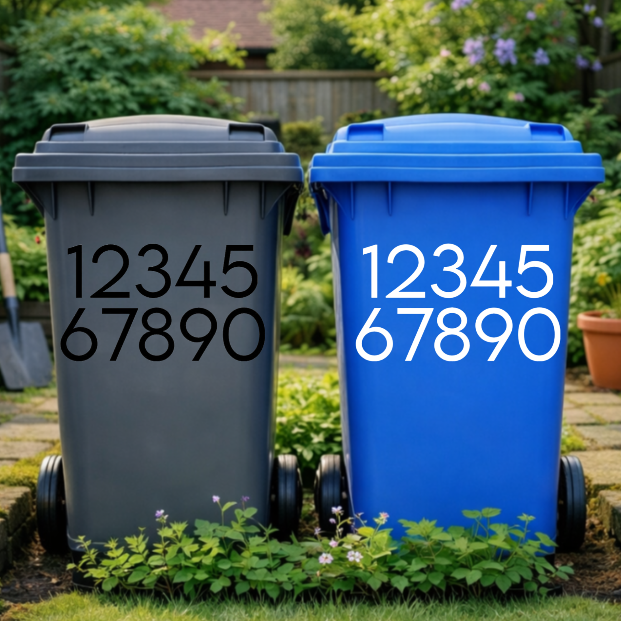Headline Wheelie Bin Number Stickers