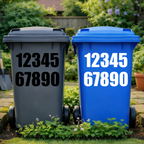 Premium Wheelie Bin Number Stickers