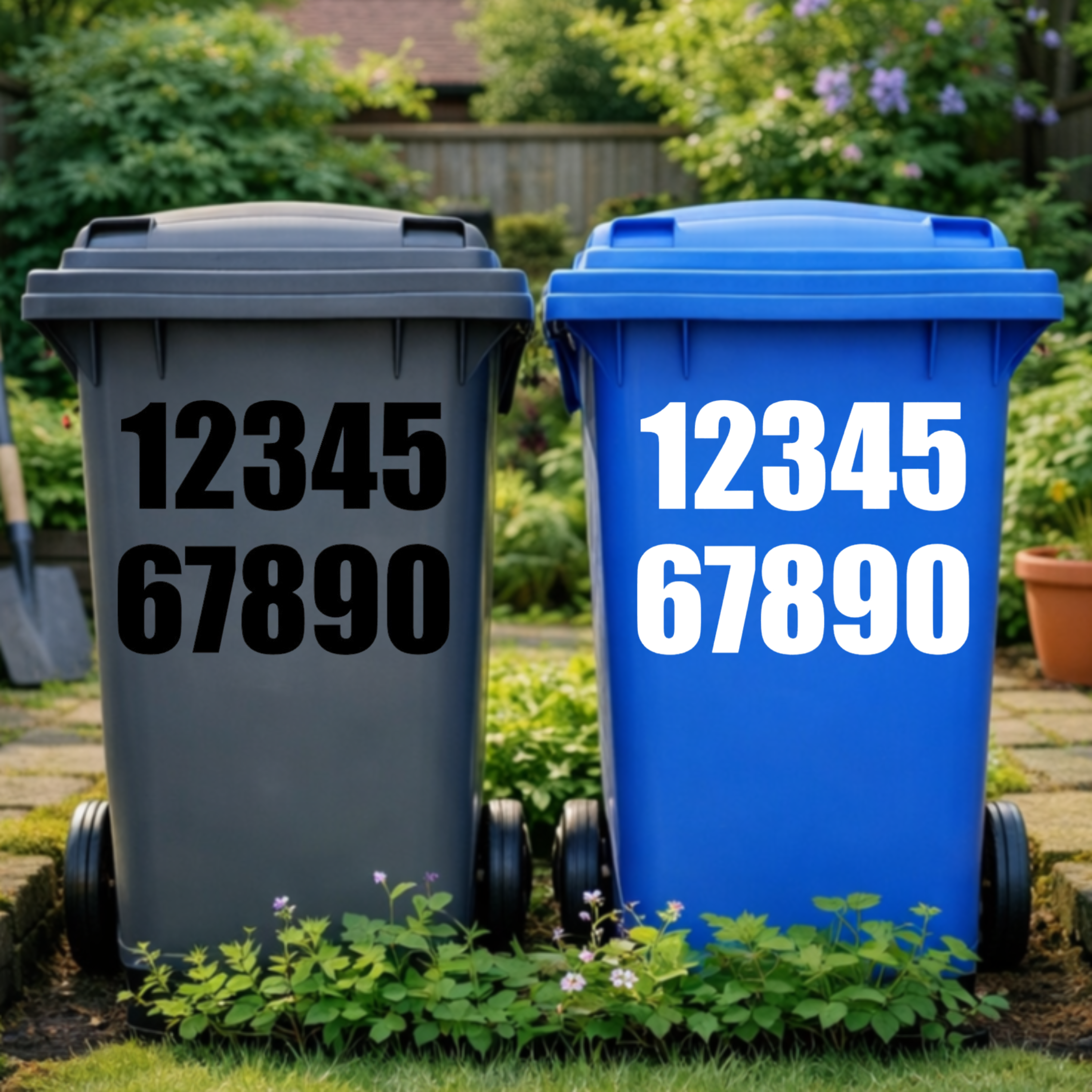 Premium Wheelie Bin Number Stickers