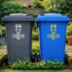 Giraffe Selfie Wheelie Bin Address Stickers