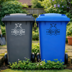Hippo Selfie Wheelie Bin Address Stickers