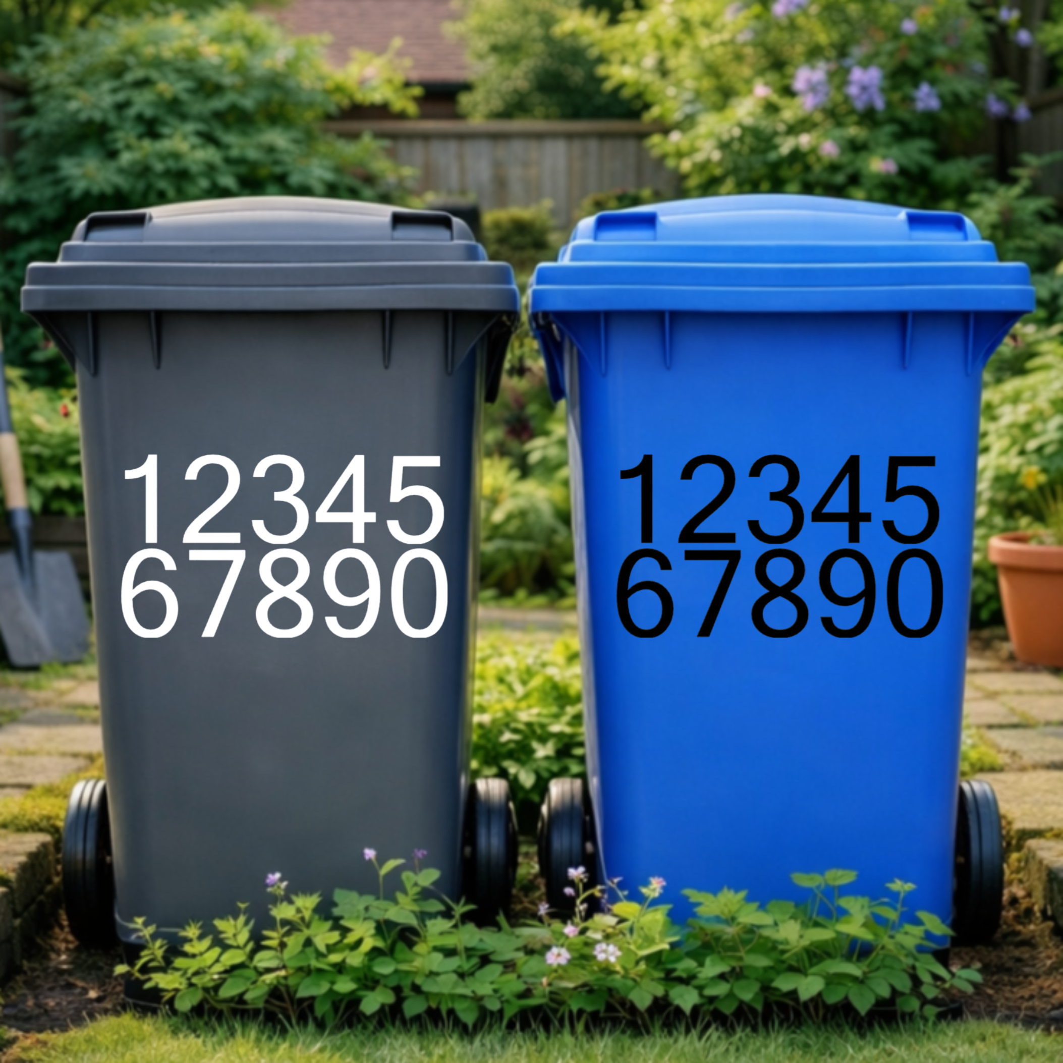 Display Wheelie Bin Number Stickers