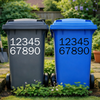 Urban Wheelie Bin Number Stickers