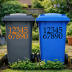 Elegant Wheelie Bin Number Stickers