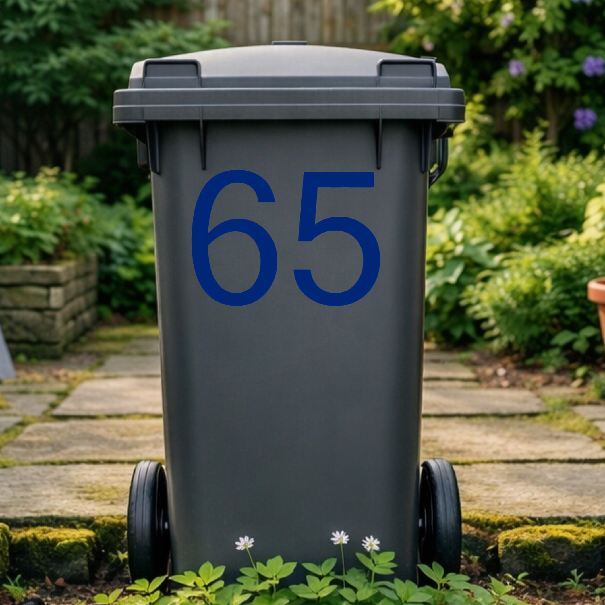 Display Wheelie Bin Number Stickers
