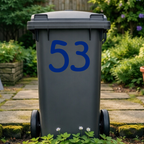 Curvy Wheelie Bin Number Stickers