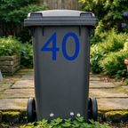 Minimal Wheelie Bin Number Stickers