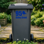Birdie Border Line Wheelie Bin Address Stickers