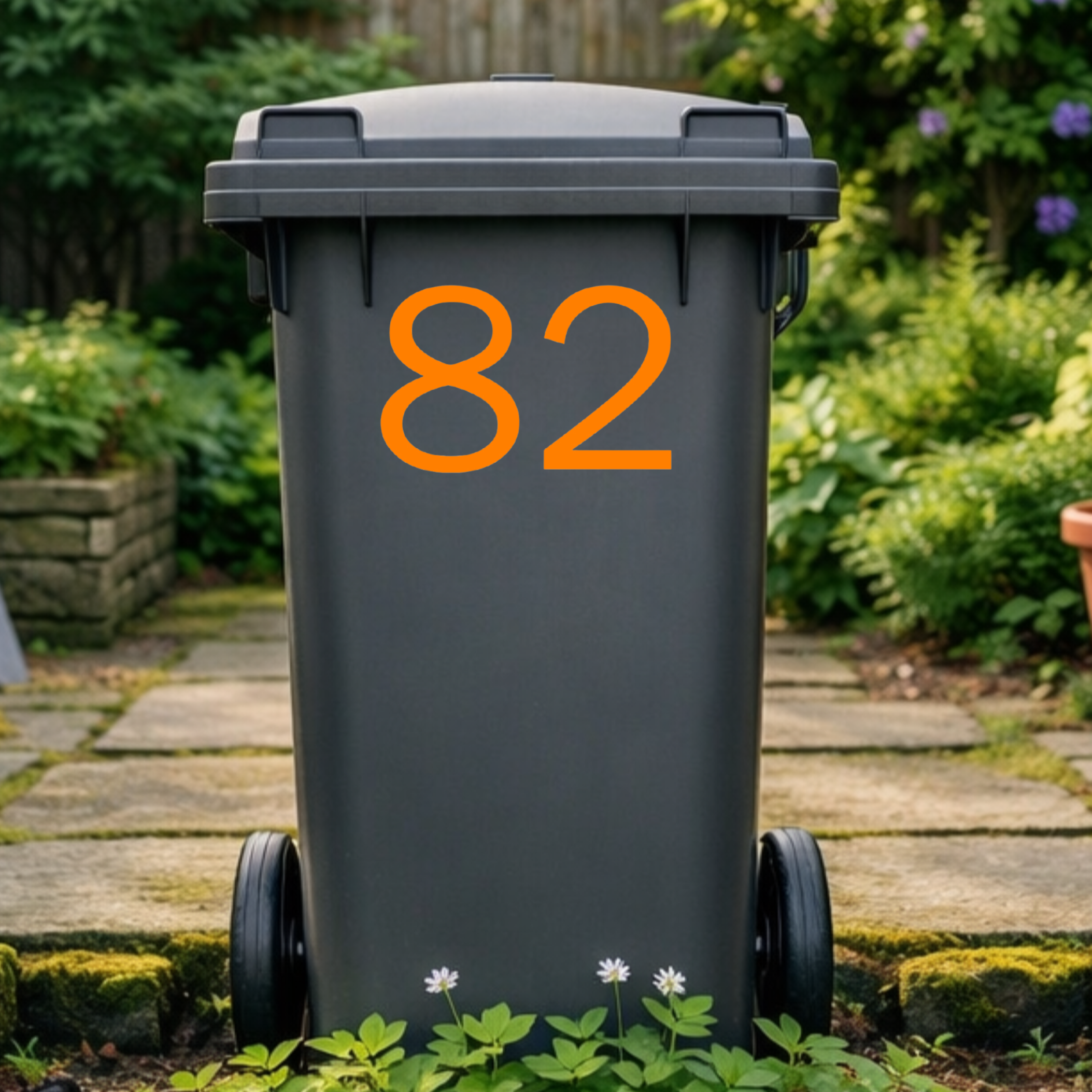 Urban Wheelie Bin Number Stickers