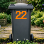 Bold Wheelie Bin Number Stickers