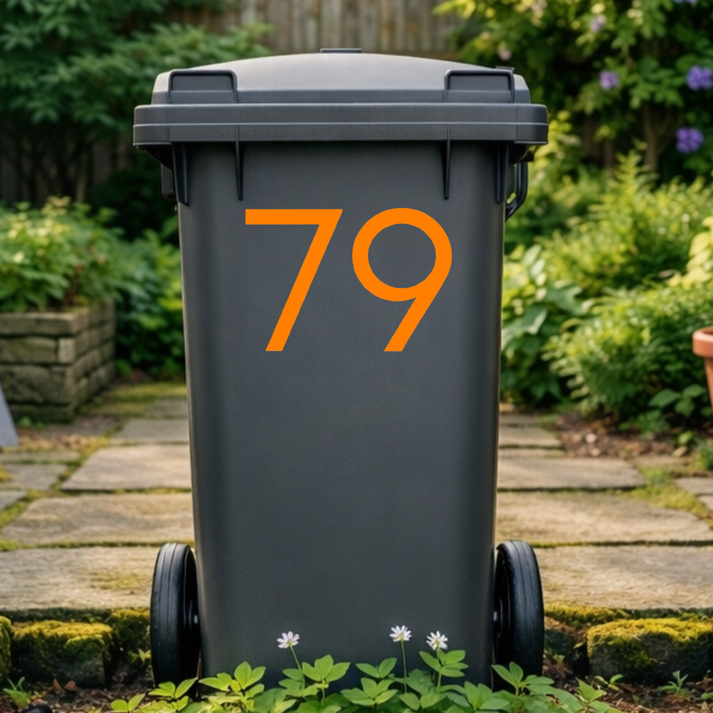 Headline Wheelie Bin Number Stickers